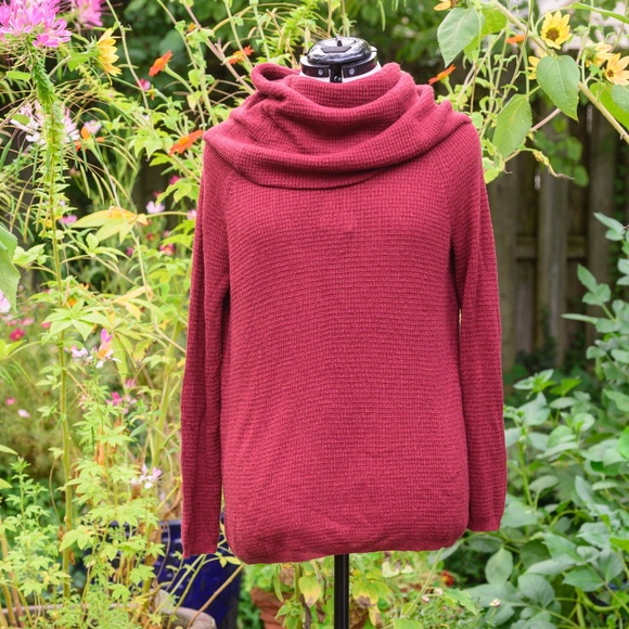 Soft Joie Designer Oversize Cowlneck Sweater, Rich Rust Red - Picture 1 of 5
